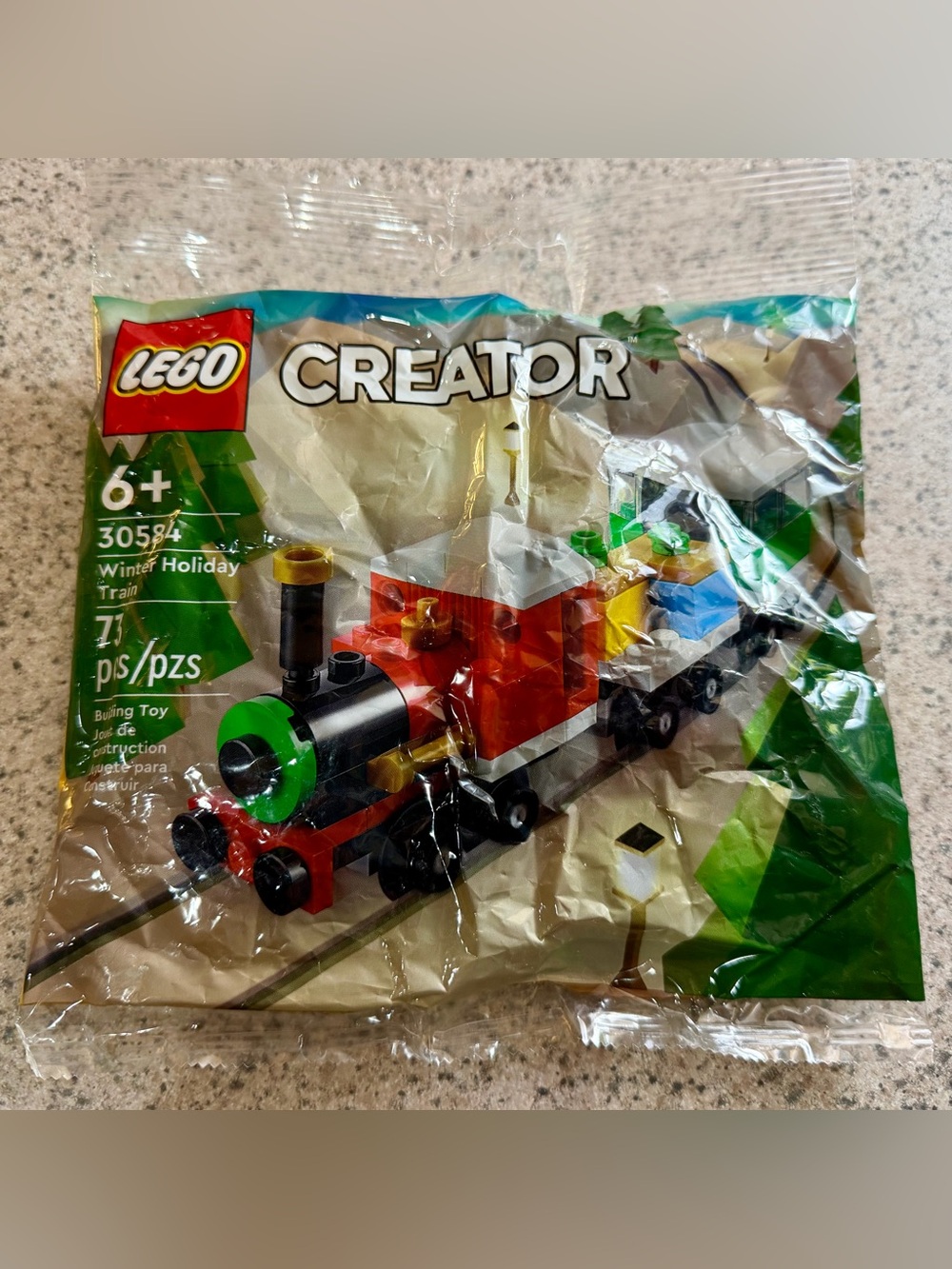 NEW! Lego 30584 Creator Winter Holiday Train poly bag 73pcs Factory Sealed 2022